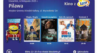 Kino z LOTTO odwiedzi Pilawę