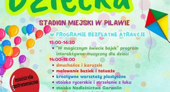 Zaproszenie na Miejsko-Gminny Dzień Dziecka w Pilawie